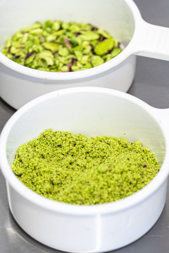 Pistacho triturado para aplicaciones en la industria alimentaria